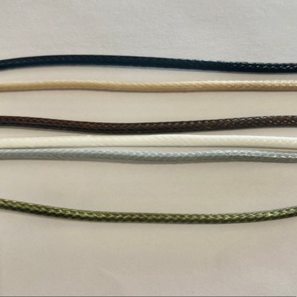 ⭐️4/$25⭐️ Fairy on Moon Charm Necklace on 20” Waxed Cord, Choice of Color - Picture 10 of 10